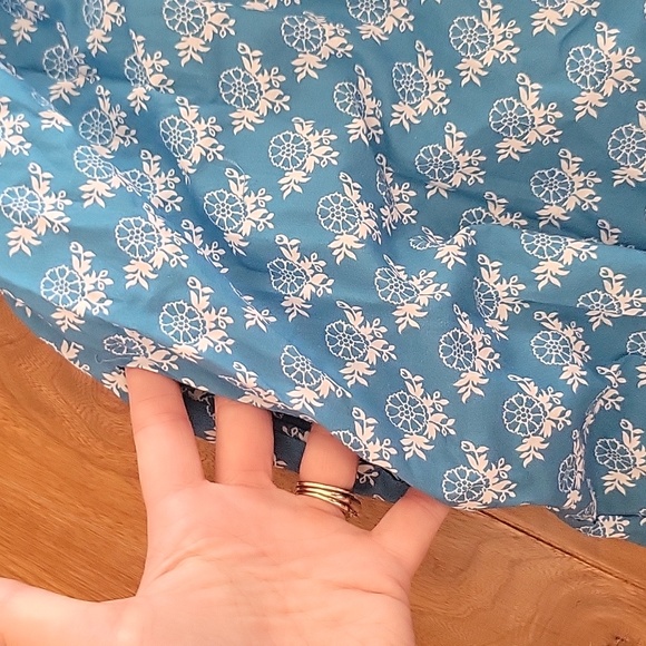 NWT Girls Sea New York Annika Print Puff Sleeve Dress Blue Collared 12Y - Picture 5 of 9